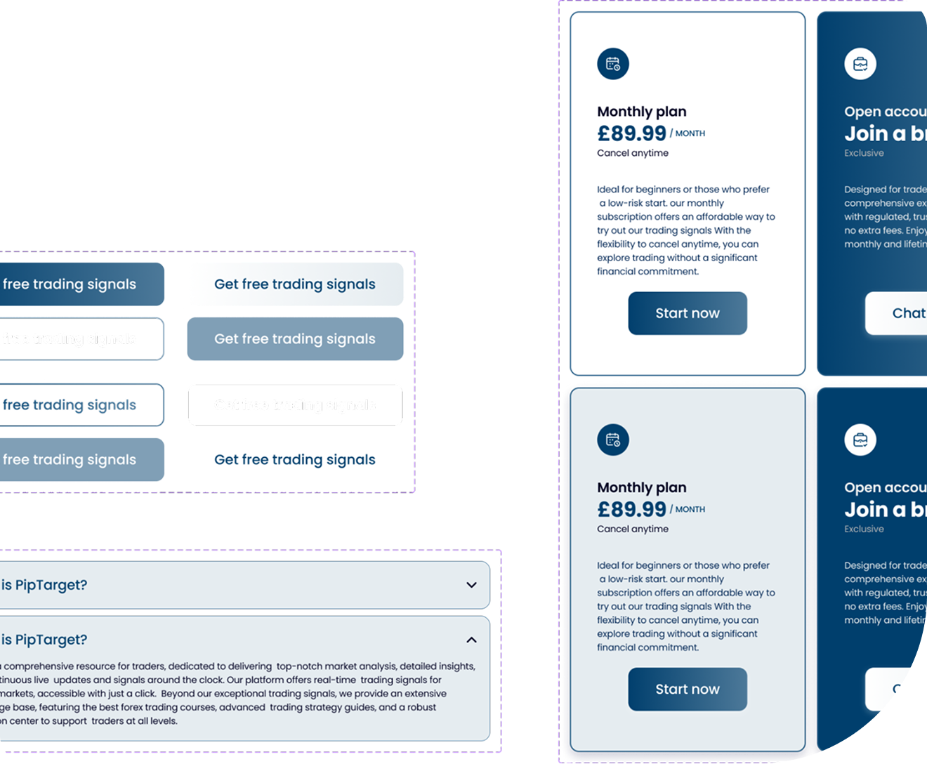 UI Design, High-Fidelity Prototype, Design System design mockup